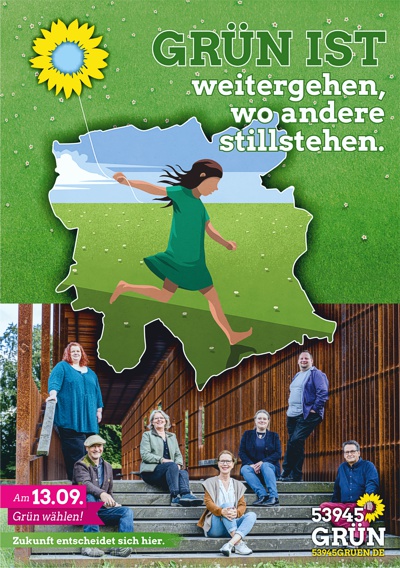 Plakat Grüne Blankenheim - Weitergehen, wo andere stillstehen