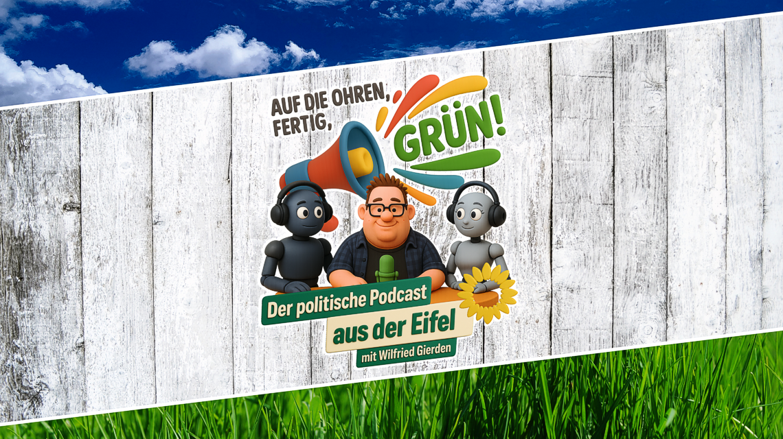 Auf die Ohren, fertig, GRĂśN! - Der politische Podcast aus der Eifel Auf die Ohren, fertig, GRĂśN! - Der politische Podcast aus der Eifel
