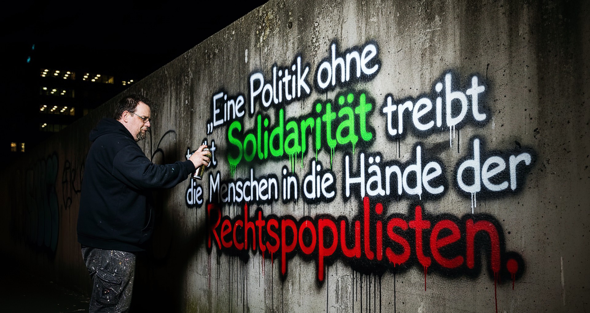 Eine Politik ohne Solidarität treibt die Menschen in die Hände der Rechtspopulisten