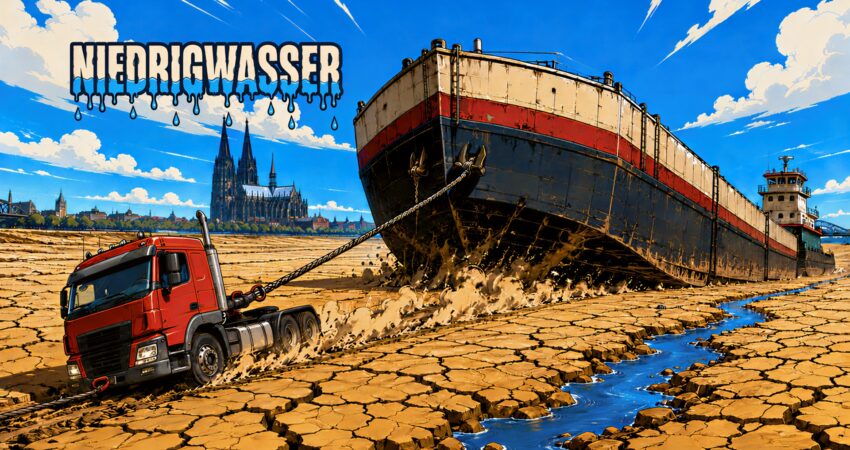 Der Rhein trocknet aus - und die Politik fährt hinterher Der Rhein trocknet aus - und die Politik fährt hinterher