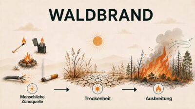 Der Mensch liefert den Funken - das Klima verschärft den Brand